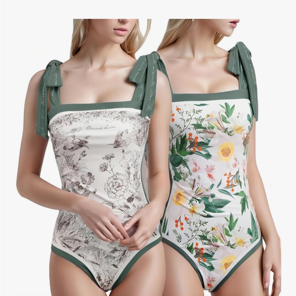 Women’s Reversible One-Piece Swimsuit Size Medium